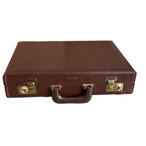 Vintage Sebco Briefcase Attaché Case Brown with Lock